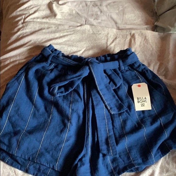 Billabong Pants - BILLABONG- Pin Stripe Paperbag Shorts 🌊